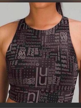 Lululemon Power Pivot Tank Top featuring the "LMBB" logo